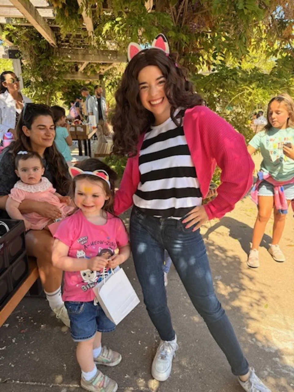 Dollhouse Girl party character in Raleigh-Durham
