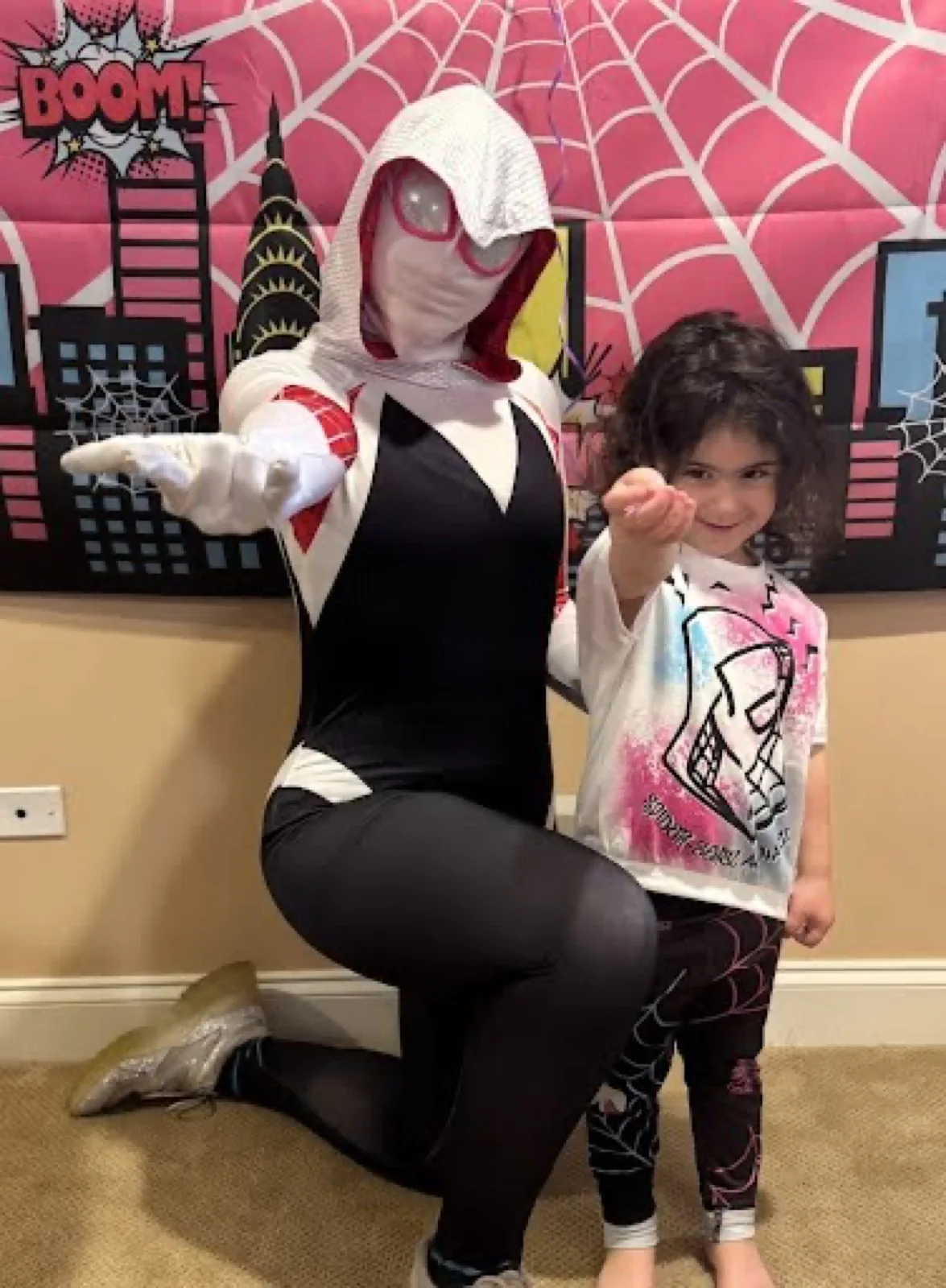 Web Heroine party character in Raleigh-Durham