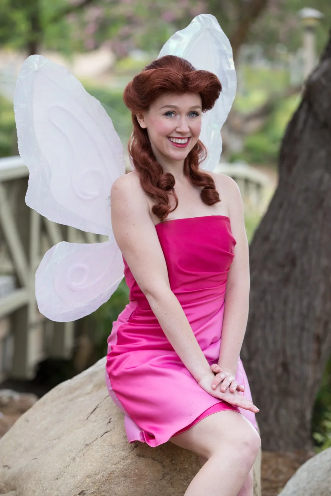 Pink Fairy party character in Raleigh-Durham