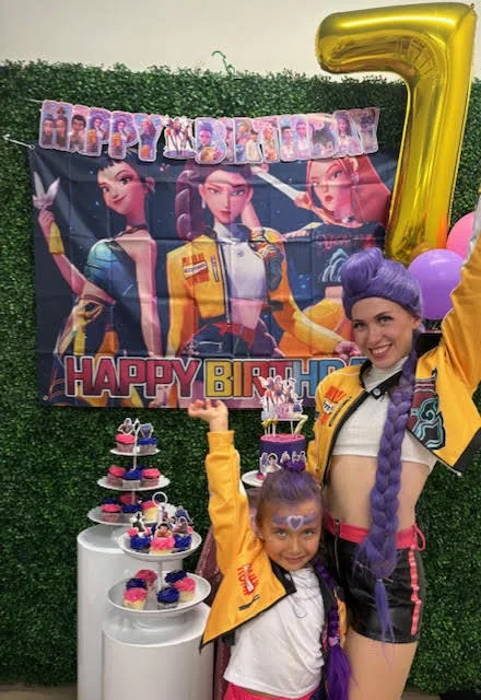 K-Pop Huntress party character in Raleigh-Durham