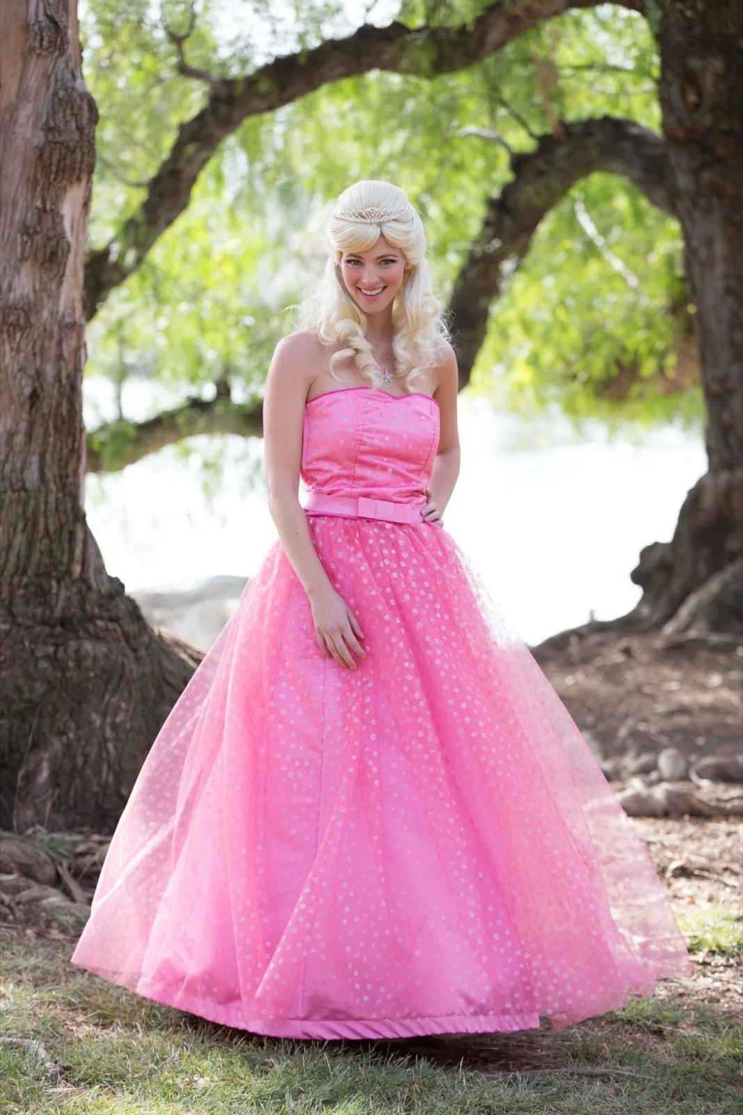 Pink Princess party character in Raleigh-Durham