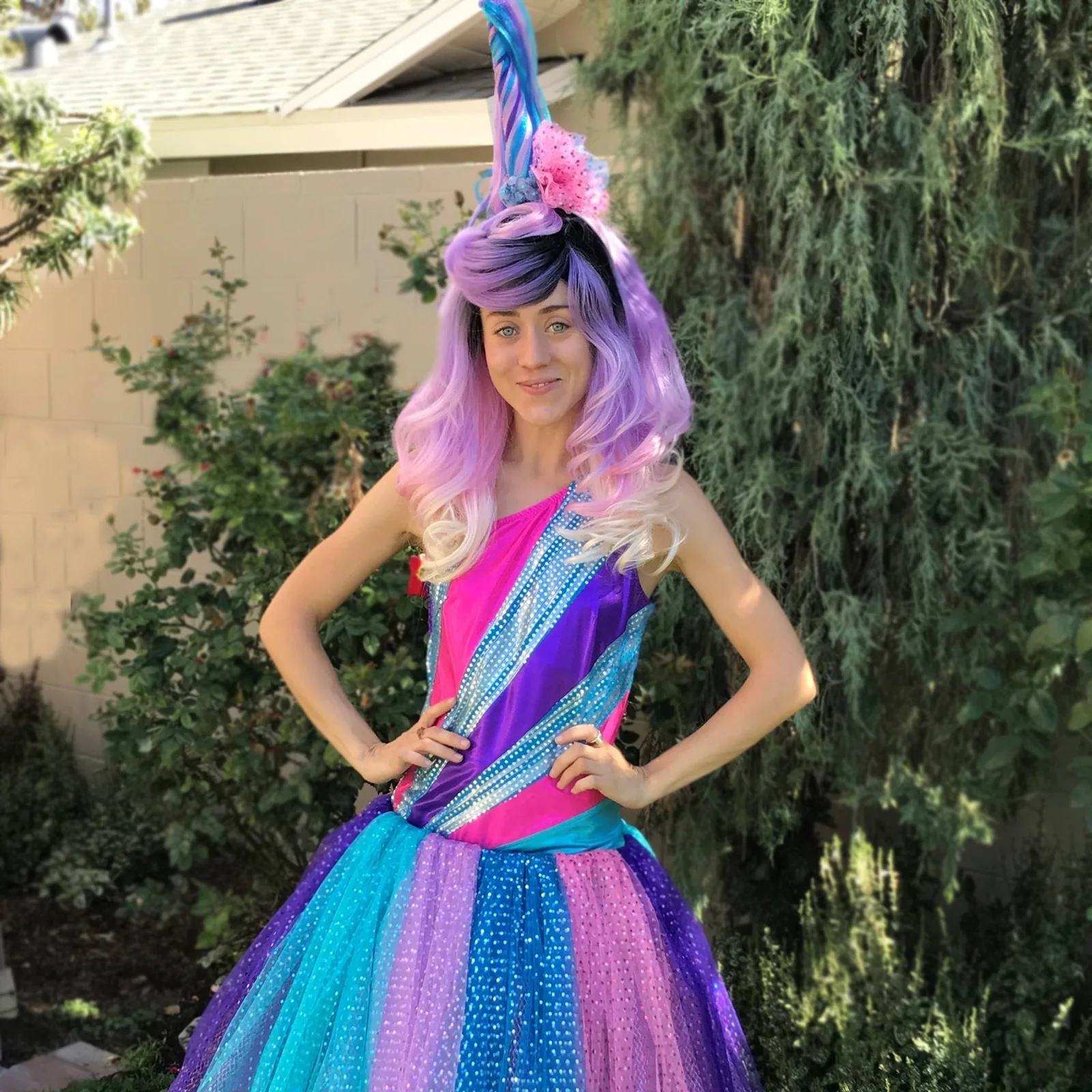 Unicorn Princess party character in Raleigh-Durham