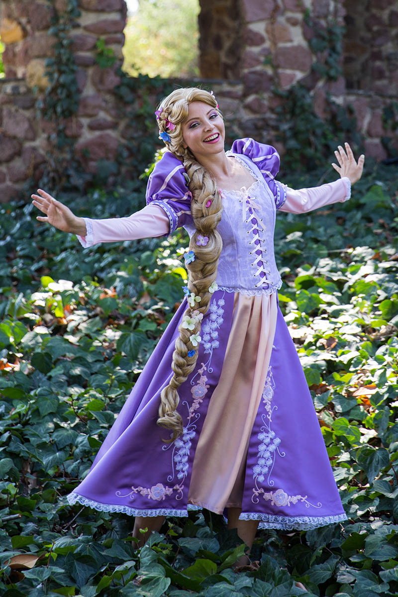 Rapunzel party character for kids in raleigh